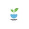 Hydroponic logo vector icon illustration