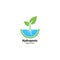 Hydroponic logo vector icon illustration