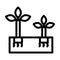 Hydroponics Vector Thick Line Icon For Personal And Commercial Use