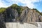 Hydropower construction, waterworks Dam Vidrau on Transfagarash highway in Romania. Dam and reservoir on Lake Vidraru