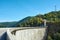 Hydropower construction, waterworks Dam Vidrau on Transfagarash highway in Romania. Dam and reservoir on Lake Vidraru