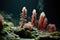 hydrothermal vent tube worms swaying in current