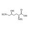 Hydroxylysine is an amino acid. Chemical molecular formula Hydroxylysine amino acid. Vector illustration on isolated