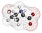 Hydroxyproline (Hyp) amino acid. Essential component of collagen. Atoms are represented as spheres with conventional color coding