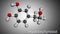Hydroxytyrosol molecule. It is catechol. Molecular model. 3D rendering