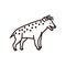 Hyena icon. Vector illustration decorative design