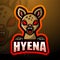 Hyena mascot esport logo design