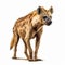 Hyena on white background