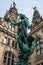 Hygieia Brunnen, Hamburg. Statue-fountain inside of the Rathaus