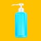 Hygiene bottle hand gel for clip art, alcohol liquid gel bottle, packaging soap gel bottle illustration