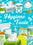 Hygiene and care, shower bathroom toiletries