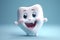 hygiene dentistry care smiling dental blue child tooth dentist smile. Generative AI.