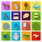 Hygiene, diet, business and other web icon in flat style.stones, yoga, rest icons in set collection.