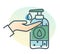 Hygiene - Handwash with Hand Sanitizer- Stock Icon