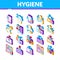 Hygiene And Healthcare Isometric Icons Set Vector