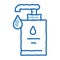 Hygiene Soap Bottle doodle icon hand drawn illustration