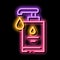 Hygiene Soap Bottle neon glow icon illustration