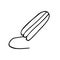 Hygiene tampon sketch hand drawn doodle. period, icon, , monochrome, minimalism, feminine