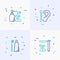 Hygiene thin line icons set