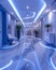 Hygienic dental clinic with luxurious office room and modern dentist\\\'s chair. Interior design concept