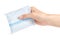 Hygienic napkin menstruation in hand