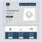 Hygrometer flat landing page website template. Calculator, pulse oximeter, barometer. Web banner with header, content