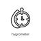 Hygrometer icon. Trendy modern flat linear vector Hygrometer icon on white background from thin line sauna collection