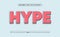 Hype Color Text Style Effect, Editable Text Effect