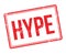 Hype rubber stamp