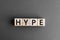 Hype - wooden blocks with letters