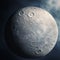Hyper-detailed 3d Moon Image With Clouds Realistic Rendering And Texture Experimentation