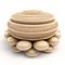 Hyper-detailed Carved Wood Bowl With Round Balls - Ornamental Decor