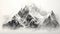 Hyper-detailed Rendering Of Mountains With Architectural Sketches