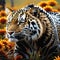 Hyper detailed tiger close up 3d rendered illustration generative ai