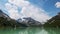 Hyper lapse of Silvretta Stausee lake, Austria.