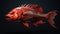 Hyper-realistic 3d Red Fish Renderings With Minimalistic Githyanki Twist