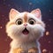 Hyper-realistic Animated Cartoon Cat With Expressive Eyes