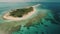 Hyper-realistic Atoll Beach Shot Inspired By Famous Drone Photographers