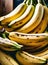 Hyper realistic bananas extreme closeup neutral