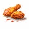 Hyper-realistic Bbq Fried Chicken Vector Illustration