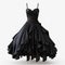 Hyper Realistic Black Dress On Mannequin - Carnivalesque Romantic Goth Style