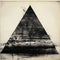 Hyper-realistic Black And White Pyramid And Sand Image