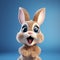 Hyper-realistic Bunny Cartoon Character 3d Illustration