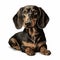 Hyper-realistic Dachshund Vector Illustration With Detailed Portraits