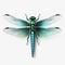 Hyper-realistic Dragonfly Illustrations On Transparent Background