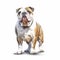 Hyper-realistic English Bulldog Portrait In 32k Uhd