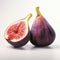 Hyper-realistic Felinecore: Two Fig On White Background