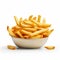 Hyper-realistic French Fries Still Life On White Background