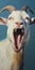 Hyper-realistic Goat Yelling: Photorealistic 8k Painting With Ghostcore Style