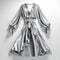 Hyper Realistic Hd Silver Dress Pajamas - Super Detailed Isolated Design